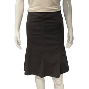 Kenzie Pleated Skirt Side Zip Knee Length Womens Size 2 Black Y2K 90s